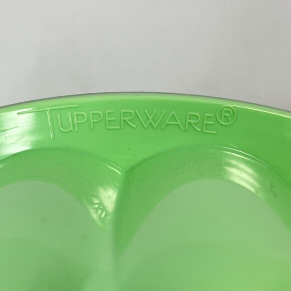 Vintage Tupperware 3 Piece Jell-O Mold Ice Ring Mint Green 9" - Picture 9 of 11